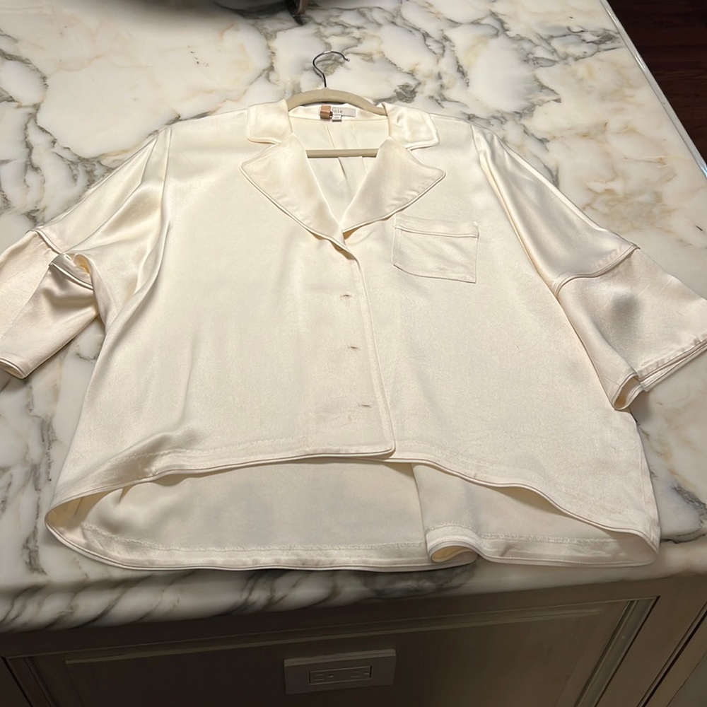 Joie satin pajama top